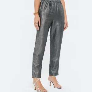 JEANNE VOULAND Pantalon Hana Lin Lurex Noir 14