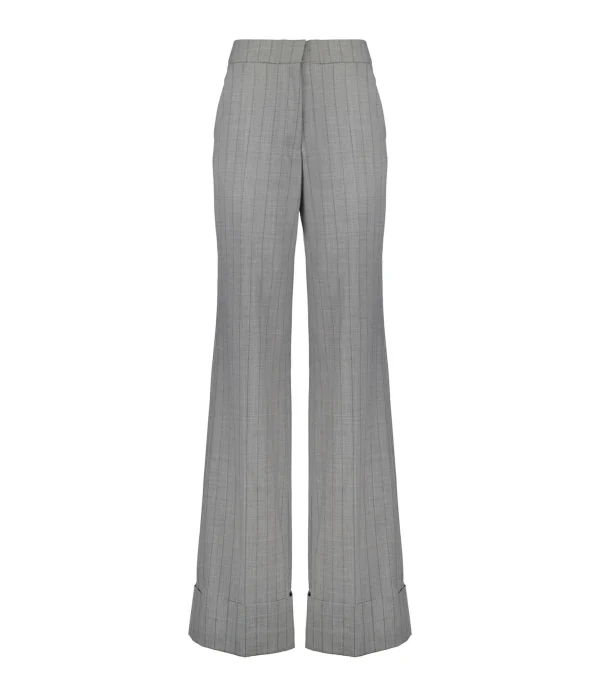 OUD Pantalon Costume Laine Rayures Gris 1