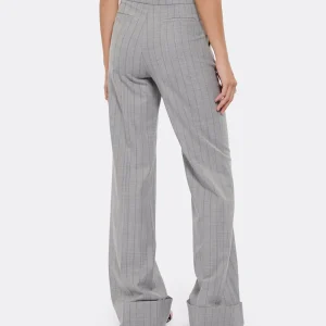 OUD Pantalon Costume Laine Rayures Gris 15