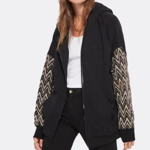 MISSONI Gilet Capuche Zip Coton Noir 11