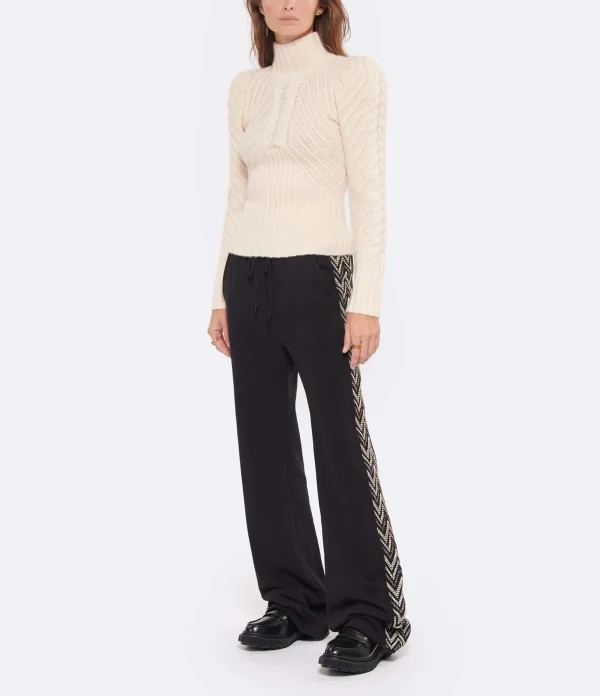 MISSONI Pantalon Large Coton Noir 4