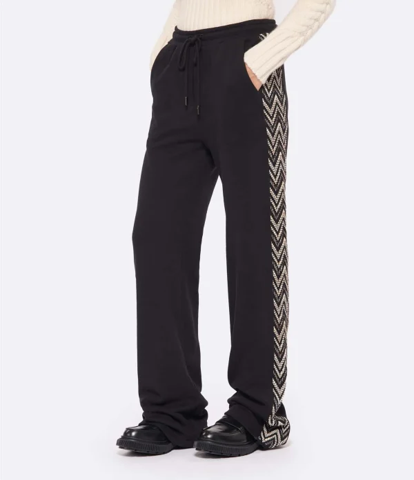 MISSONI Pantalon Large Coton Noir 5