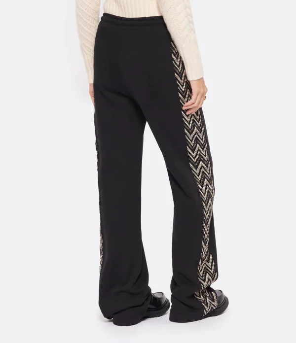 MISSONI Pantalon Large Coton Noir 6