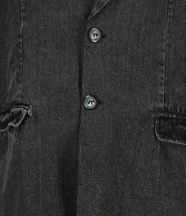 CHARLIE JOE Blazer Nolan Denim Noir Délavé 3