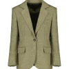 MARGAUX LONNBERG Veste Blazer Duke Laine Vert Tweed 17