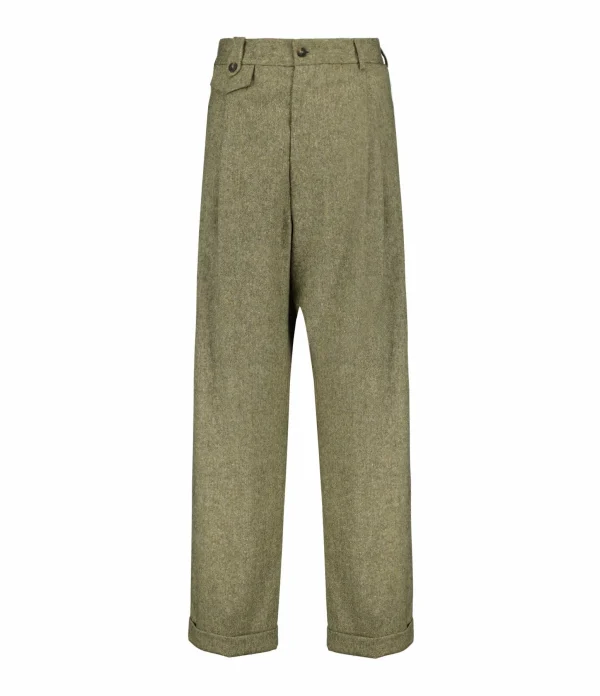 MARGAUX LONNBERG Pantalon Lucky Laine Beige Tweed 1