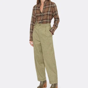 MARGAUX LONNBERG Pantalon Lucky Laine Beige Tweed 14