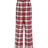 CHARLIE JOE Pantalon Julian Coton Tartan Rouge 25