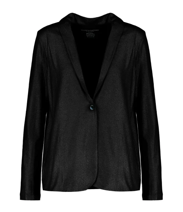 MAJESTIC FILATURES Veste Blazer Métallique Noir 1