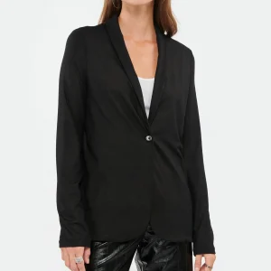 MAJESTIC FILATURES Veste Blazer Métallique Noir 11