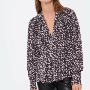 ISABEL MARANT ÉTOILE Blouse Amirya Noir Écru 12