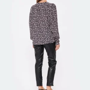 ISABEL MARANT ÉTOILE Blouse Amirya Noir Écru 16