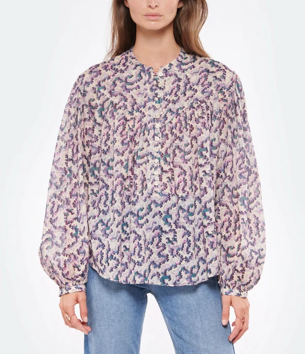 ISABEL MARANT ÉTOILE Blouse Salika Coton Organique Rose 4