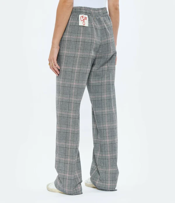 GOLDEN GOOSE Pantalon Golden Laine Carreaux Gris 6