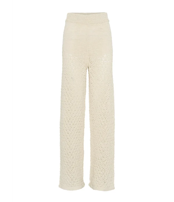 ROTATE Pantalon Calla Coton Beige 1