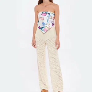 ROTATE Pantalon Calla Coton Beige 9