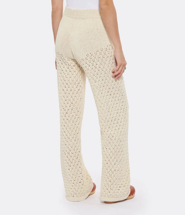 ROTATE Pantalon Calla Coton Beige 5