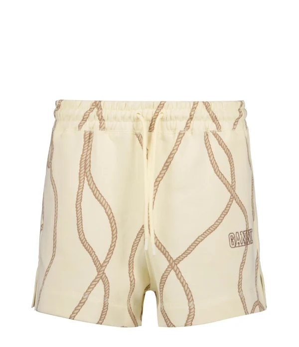 GANNI Short Software Isoli Imprimé Beige 1