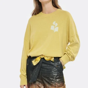 ISABEL MARANT ÉTOILE Pull Marisans Coton Jaune Clair 11