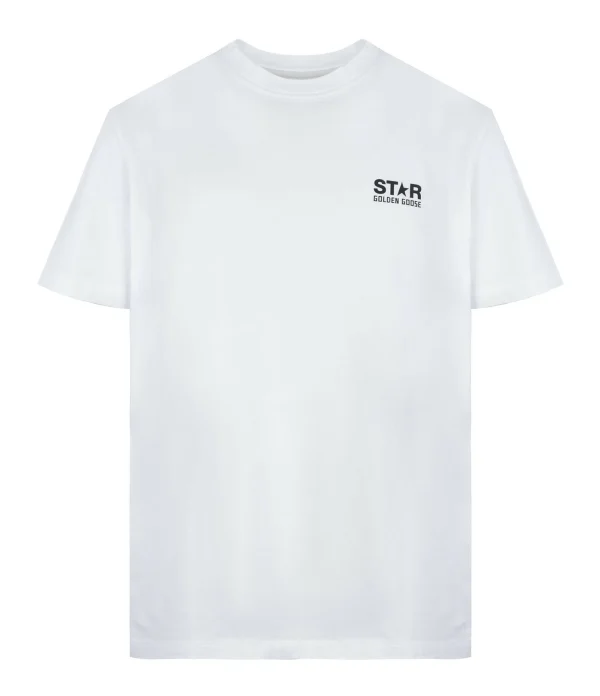 GOLDEN GOOSE Tee-shirt Big Star Homme Coton Blanc 1