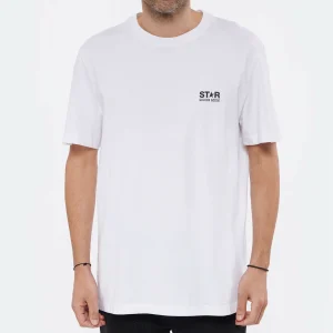 GOLDEN GOOSE Tee-shirt Big Star Homme Coton Blanc 14