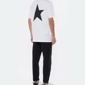 GOLDEN GOOSE Tee-shirt Big Star Homme Coton Blanc 18