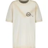 GOLDEN GOOSE Tee-shirt Journey Homme Coton Écru 8