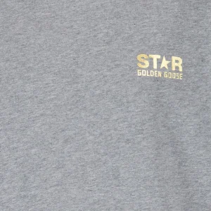 GOLDEN GOOSE Tee-shirt Big Star Coton Gris 6