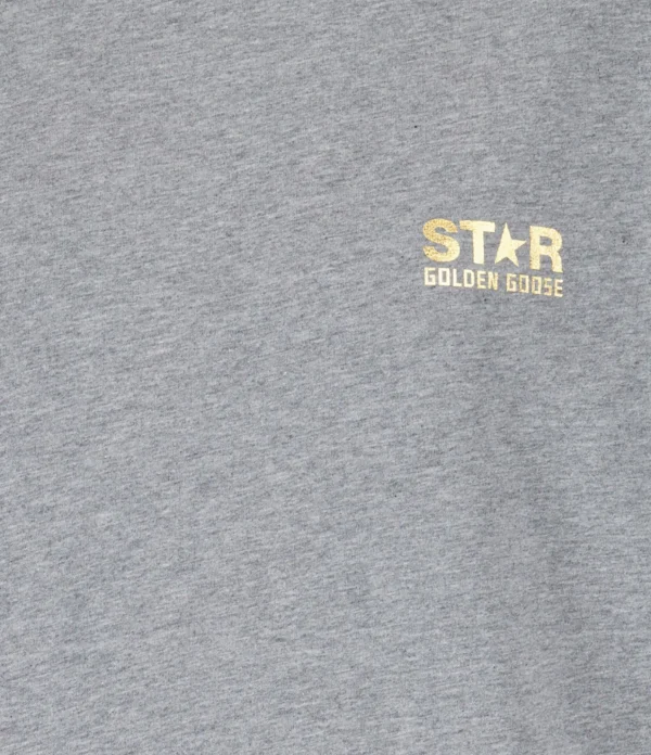 GOLDEN GOOSE Tee-shirt Big Star Coton Gris 3