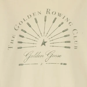 GOLDEN GOOSE Tee-shirt Journey Coton Beige 6