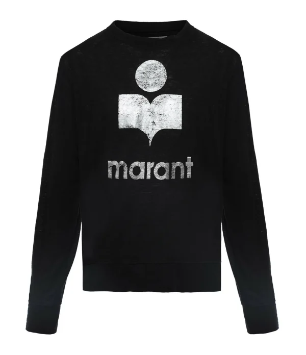 ISABEL MARANT ÉTOILE Tee-shirt Klowia Lin Noir 1