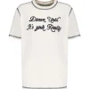 GOLDEN GOOSE Tee-shirt Journey Regular Coton Écru 10