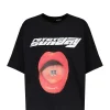 ROTATE Tee-shirt Lips Coton Noir, Capsule Sunday 19