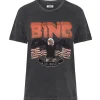 ANINE BING Tee-shirt Vintage Coton Organique Gris Délavé 14