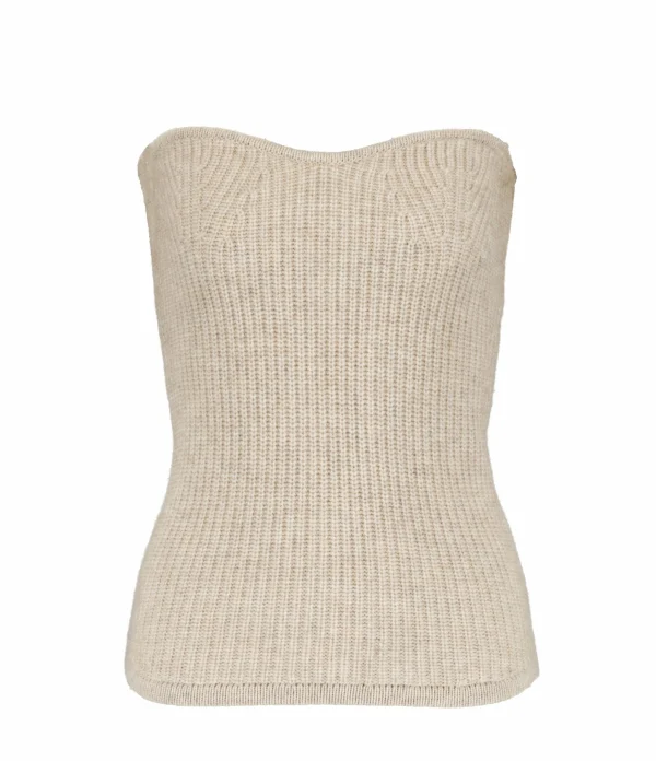 ISABEL MARANT Top Blaze Laine Beige 1