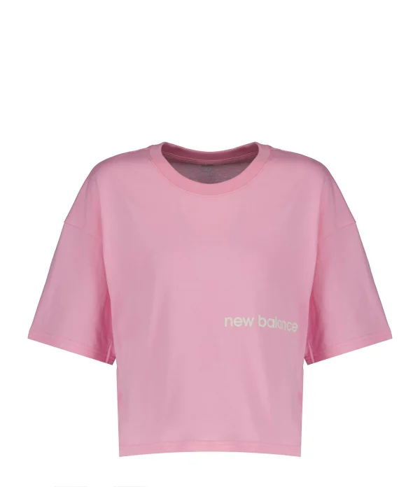 NEW BALANCE Tee-shirt NB Essentials Graphic Coton Orbit Pink 1