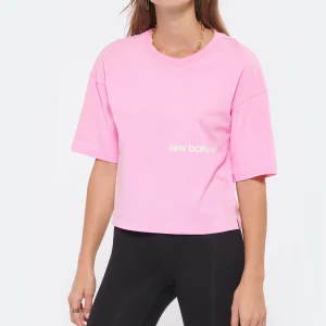 NEW BALANCE Tee-shirt NB Essentials Graphic Coton Orbit Pink 11