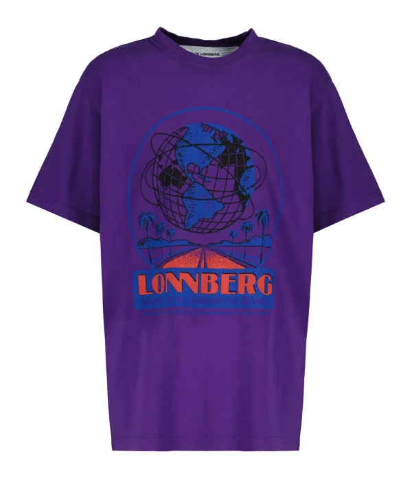 MARGAUX LONNBERG Tee-shirt Willis Coton Violet 1