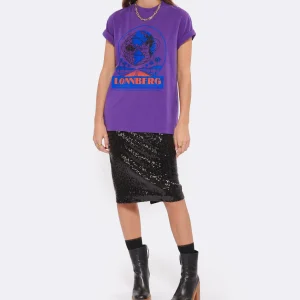 MARGAUX LONNBERG Tee-shirt Willis Coton Violet 14