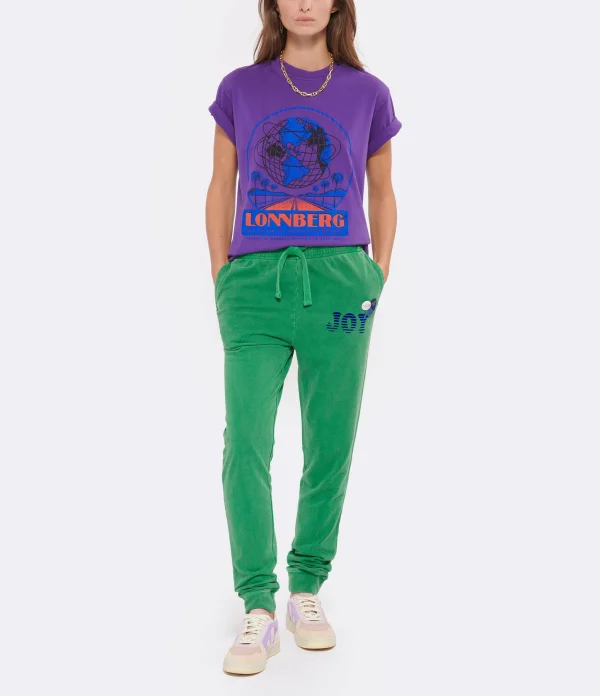 MARGAUX LONNBERG Tee-shirt Willis Coton Violet 7