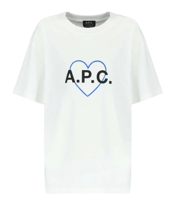 A.P.C. Tee-shirt Amore Coton Blanc 1