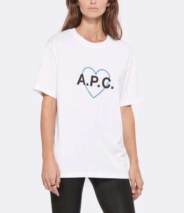 A.P.C. Tee-shirt Amore Coton Blanc 4