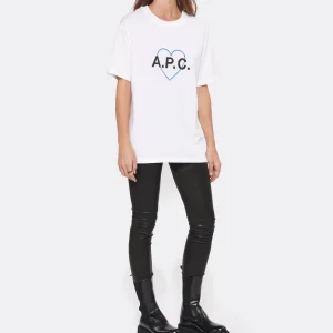 A.P.C. Tee-shirt Amore Coton Blanc 13