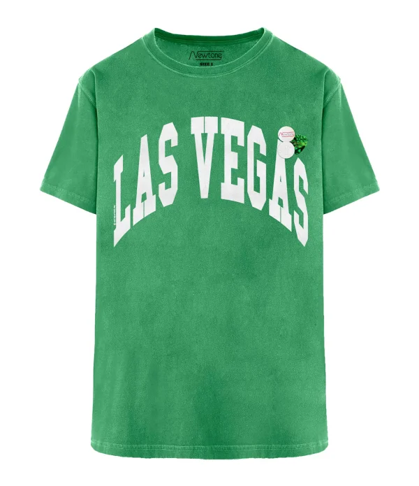 NEWTONE Tee-shirt Trucker City Coton Vert Grass 1