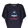 ISABEL MARANT ÉTOILE Tee-shirt Kyanza Lin Noir Délavé 17