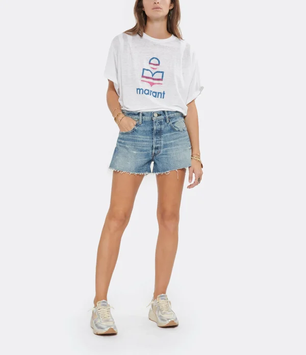 ISABEL MARANT ÉTOILE Tee-shirt Kyanza Lin Blanc 5