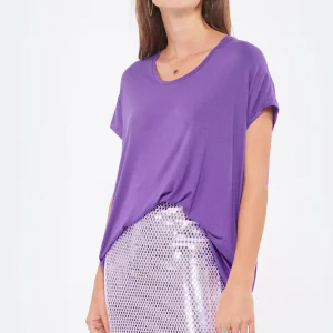 MARGAUX LONNBERG Tee-shirt Marlow Violet 11