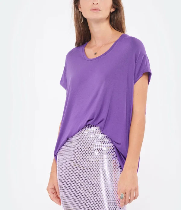 MARGAUX LONNBERG Tee-shirt Marlow Violet 4