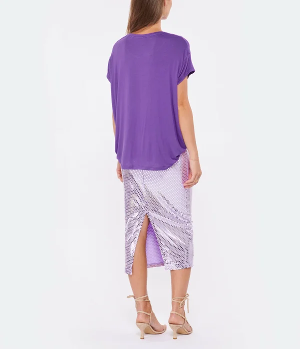 MARGAUX LONNBERG Tee-shirt Marlow Violet 6