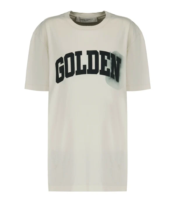 GOLDEN GOOSE Tee-shirt Homme Golden Coton Beige 1